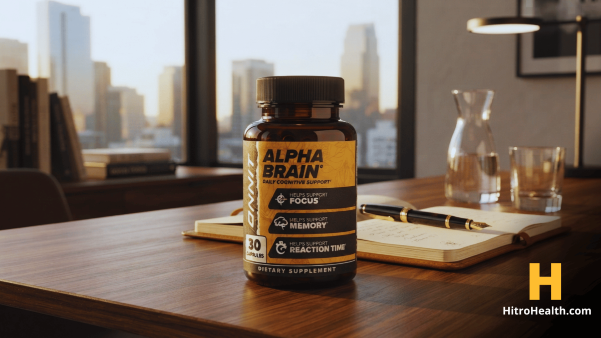 Alpha Brain Nootropic Supplement (HitroHealth.com)